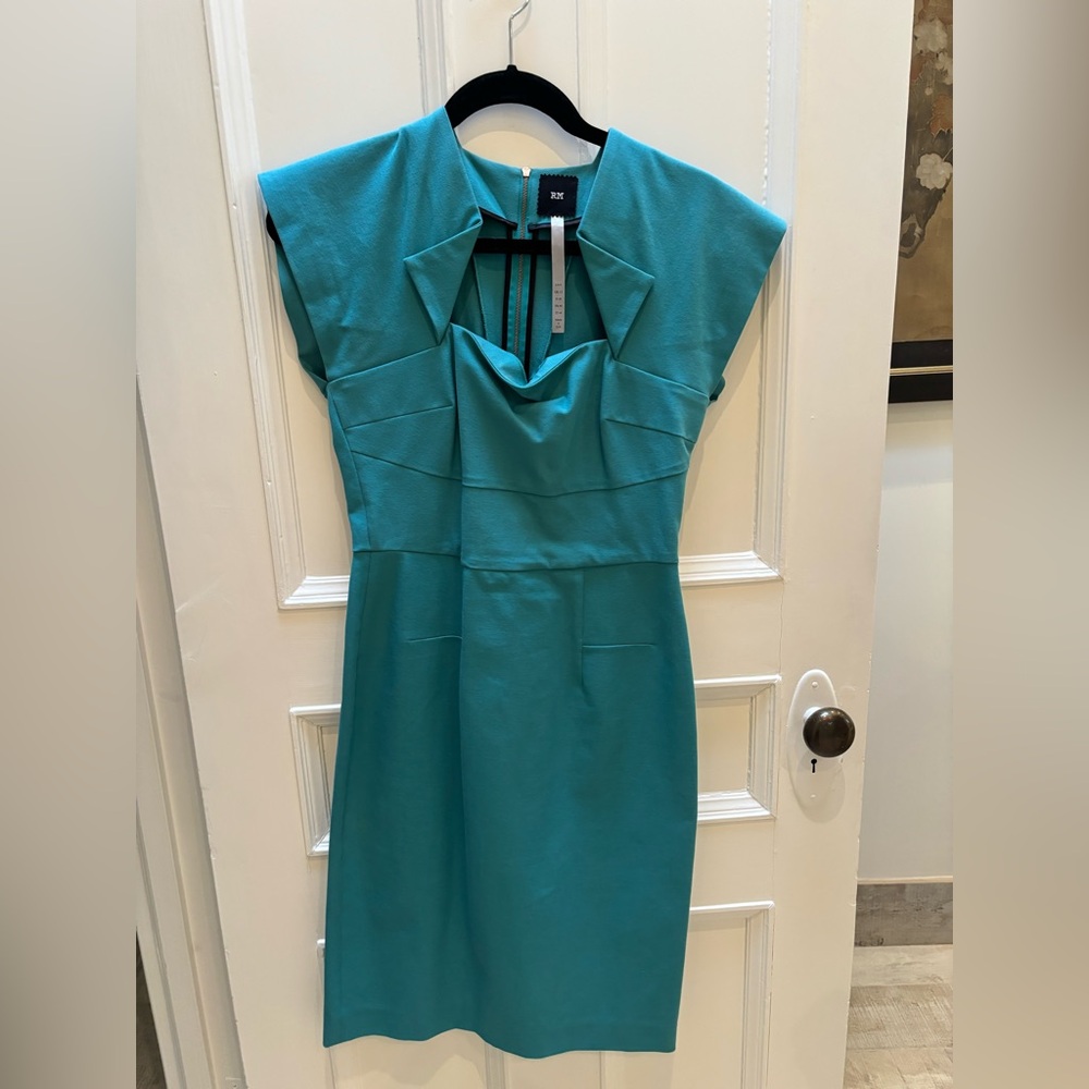 Roland Mouret Elegant Teal Dress